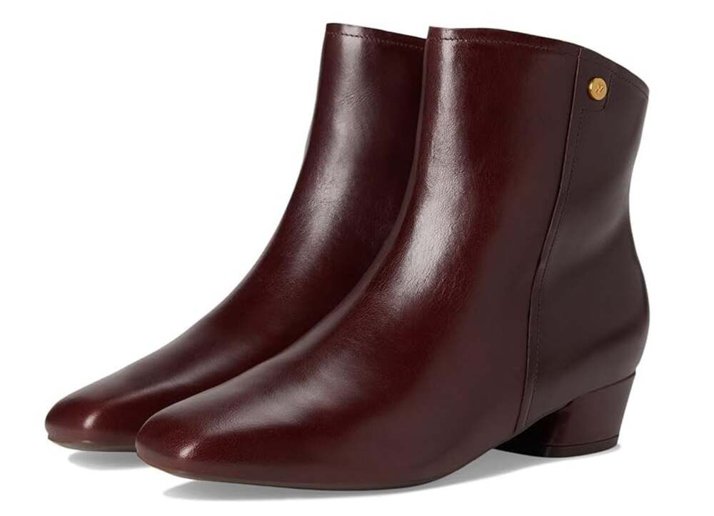 Naturalizer Womens Raffee Ankle Boots US 9.5 M EU 40.5 Brown Leather Booties NIB